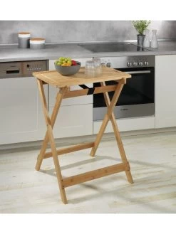 Wenko Bambus-Klapptisch Mit Schneideplatte Lugo In Braun -Günstiges Koch Zauber Geschäft wenko bambus klapptisch mit schneideplatte lugo in braun 7